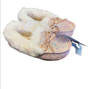 Cat and Jack pink sequin moccasins